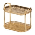 thumbnail image 1 of Kraoden Cosmetics Storage Rack, Clear Plastic Desktop Organizer for Bathroom and Bedroom, Two-Layer Display Shelves for Makeup, Ornaments, and Daily Necessities, 1 of 6