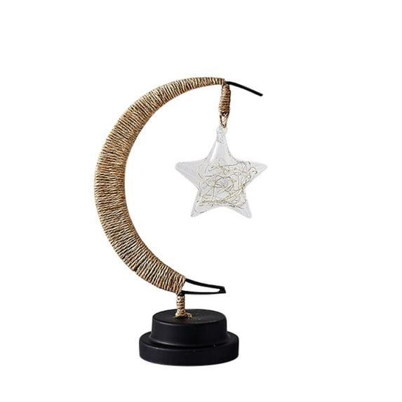 Kraoden Crescent Moon Lamp, Lunar Half Moon Light Enchanted Moon Night Light Fairy Light LED USB Operated, Holiday Gift for Home Decorations