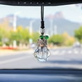thumbnail image 1 of Kraoden Crystal Perfume Pendant Bottle for Car Aromatherapy, Rearview Mirror Hanging Car Freshener, Decorative Empty Refillable Crystal Diffuser for Long-Lasting Aroma, 1 of 6