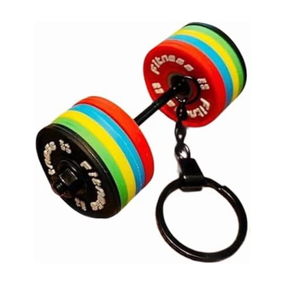 Kraoden Detachable Dumbbell Keychain, Playful Fitness Accessory for Gym Enthusiasts, Realistic Mini Barbell Keyring, Motivational Reminder for Workout Goals, Perfect Gift for Fitness Lovers