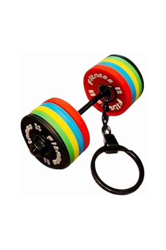 Detachable Dumbbell Keychain, Playful Fitness Accessory for Gym Enthusiasts, Realistic Mini Barbell Keyring, Motivational Reminder for Workout Goals, Perfect Gift for Fitness Lovers