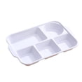 thumbnail image 1 of Kraoden Divided Plates Tray Dinnerware, Microwave & Dishwasher Safe Plastic Plates for Family, Restaurant, Picnics, Camping & Outdoor Events, Ideal for Balanced Meals & Portion Control, 1 of 6