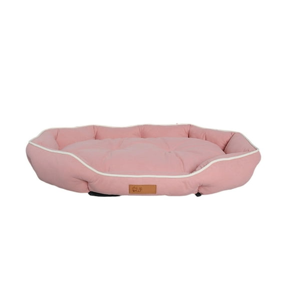 Kraoden Dog Bed for Medium-Sized Dogs, Comfortable Pet Mat, Removable Washable Cover, Non-Slip Bottom, Supportive Dog Kennel Cushion for Small Pets, Durable Fabric