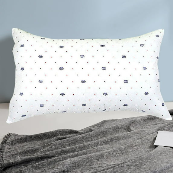 Kraoden Dormitory Pillow Gift, Washable Hotel Pillow Core with Adjustable Foam and Breathable Pillowcase, Soft and Odorless for Neck and Shoulder Support