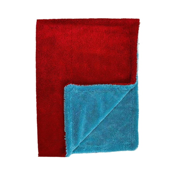 Kraoden Double-Sided Microfiber Car Wash Towel, Absorbent Scratch-Free Cleaning Cloth for Waxing, Polishing, and Streak-Free Glass Cleaning, Lint-Free and Durable