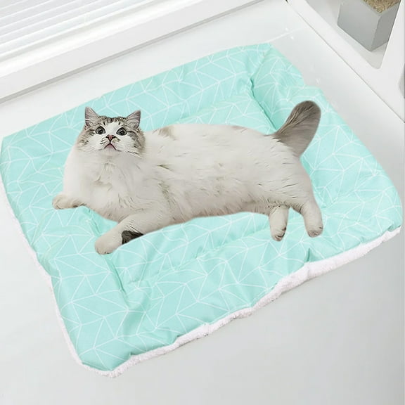 Kraoden Double-Sided Pet Mat, Self-Heating Dog and Cat Sleeping Mat, Soft Padded Blanket, Multi-Functional Pet Kennel Mat for Dogs, Cats, and Puppies, Easy to Clean