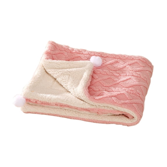 Kraoden Double-Sided Wool Blanket for Cats and Dogs, Thick, Warm, and Breathable Pet Blanket with Soft Texture, Ideal for Comfortable Naps and Cozy Winter Snuggles