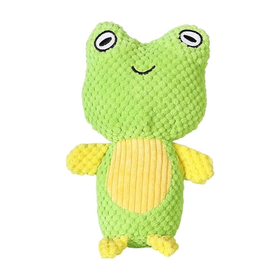 Kraoden Durable Chewable Plush Dog Toy with Built-in Squeaker, Teething Dental Care Toy for Dogs, Fun Animal Design for Boredom Relief and Healthy Teeth