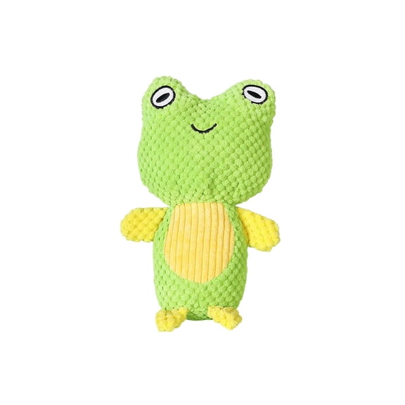 Kraoden Durable Chewable Plush Dog Toy with Built-in Squeaker, Teething Dental Care Toy for Dogs, Fun Animal Design for Boredom Relief and Healthy Teeth