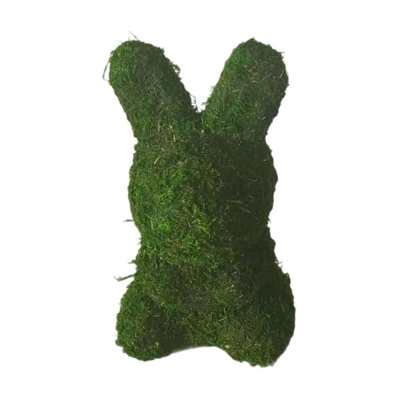 Kraoden Easter Green Moss Ornament, Cute Figure Shaped Decor for Home Decoration, Gardening, and Holiday Styling, Natural Foam Lichen Design for Aesthetic Appeal