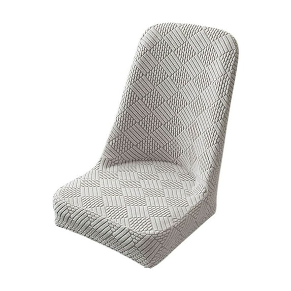 Kraoden Elastic Dining Chair Cover, Half Round Flock Fabric Cushion for Curved Chairs, Universal Furniture Protector with 360° Coverage, Machine Washable, Durable and Secure Fit