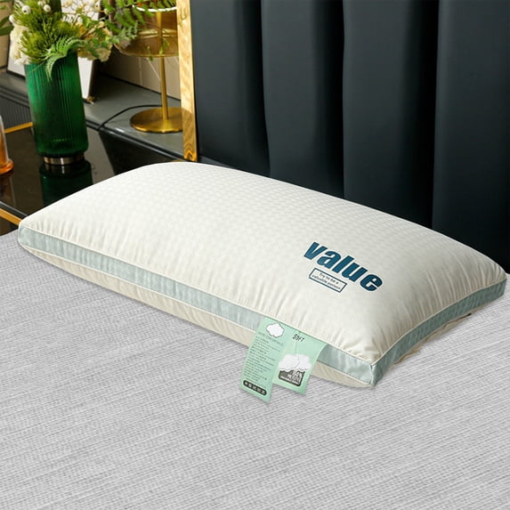 Kraoden Ergonomic Cervical Support Pillow, Neck Protection Memory Foam Pillow for Sleeping, Breathable Knitted Cotton for Side, Back, and Stomach Sleepers, Comfortable Orthopedic Neck Pillow