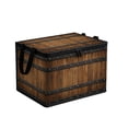 thumbnail image 1 of Kraoden Fabric Imitation Wood Grain Storage Box, Large Capacity Foldable Organizer for Clothing, Toys, Books, and Miscellaneous Items, Sturdy Non-Woven Fabric with Lid, 1 of 6