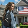 thumbnail image 1 of Kraoden Fashionable Waterproof Sling Bag for Women, Lightweight Crossbody Chest Pack with USB Charging, Antitheft Pocket, and Multi-Storage for Outdoors and Travel, 1 of 6