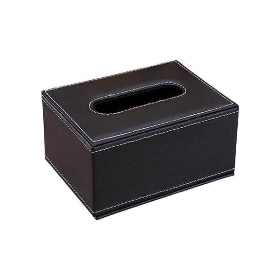 Kraoden Faux Leather Tissue Box for Hotel and Restaurant, Elegant Tissue Holder for Home and Office, Durable Decoration with Versatile Use, Smooth Tissue Retrieval