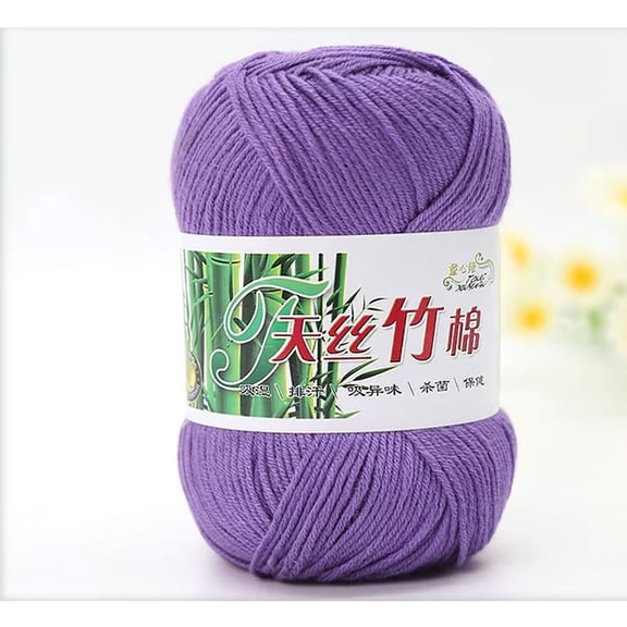 Kraoden Fingering Cotton Milk Colorful Yarn, 50g Skein