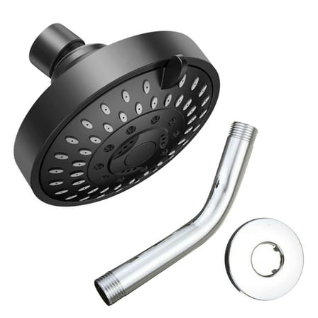 Kraoden Five Level Water Saving Concealed Shower with Adjustable Top Spray Small Shower Head