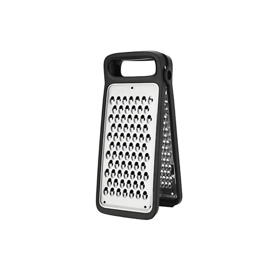 Kraoden Foldable Double-Sided Stainless Steel Grater, Multi-Functional Kitchen Tool for Cheese, Potatoes, and Vegetables, Ergonomic Design for Easy Use and Cleaning