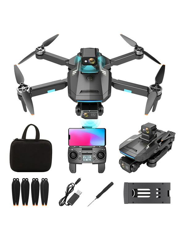 Kraoden High-performance GPS Drone with 4K Camera for Adults - Remote Control Quadcopter featuring Auto Return, Follow Me Function, Brushless Motor, Circle Fly Capability, Route Fly Navigation