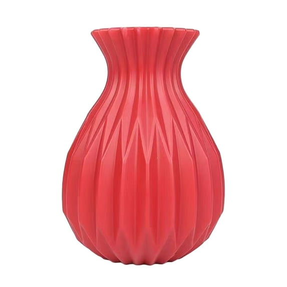 Kraoden Hydroponic Vase, Decorative Plastic Vase for Flower Arrangements, Imitation Ceramic Design, Multi-Functional Use for Home and Office Ornaments, Water Storage Container