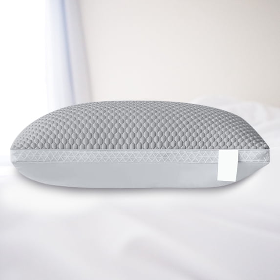Kraoden Ice Silk Pillow Core, Breathable Cervical Support Pillow for Summer Comfort, Adjustable Foam, Soft & Washable, Perfect for Home & Student Use