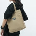 thumbnail image 1 of Kraoden Large Capacity Canvas Tote Bag for Men and Women, Practical Shopper Handbag with Zipper Pocket, Side Mesh Pockets, Foldable Design for Daily Use, 1 of 6