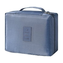 Kraoden Large Capacity Handheld Makeup Bag, Waterproof Storage Organizer for Cosmetics and Toiletries, Portable Makeup Case for Travel, Home, and Outdoor Activities