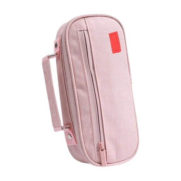 Kraoden Large Capacity Multifunctional Pen Case, Portable Canvas Stationery Box, Multi-Layer Storage Bag for Office, Makeup, Electronic Accessories, and Tools, Perfect Gift for Writers and Artists