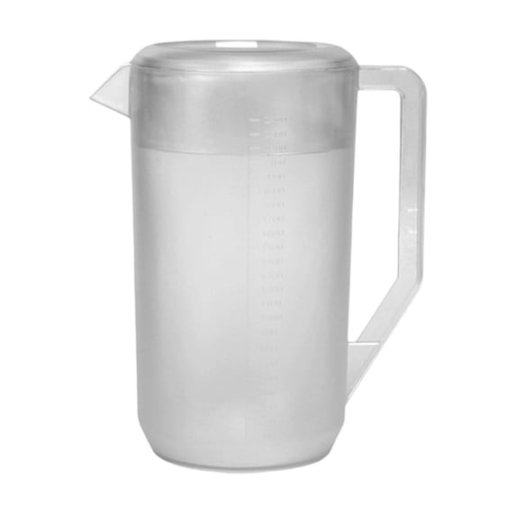 Kraoden Large Capacity Plastic Water Cooler Jug with Measurement Markings, Ideal for Tea, Juices, Cold Brew, Perfect for Shops, Outdoor Picnics, Camping, and Parties