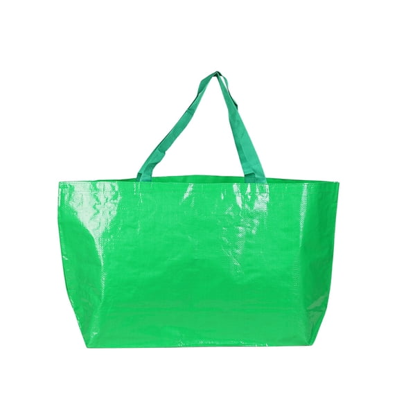 Kraoden Large Heavy Duty Reusable Tote Bag, Waterproof Washable Grocery Shopping Storage Bag for Beach Travel Laundry, Extra Large Durable Plastic Woven Tote