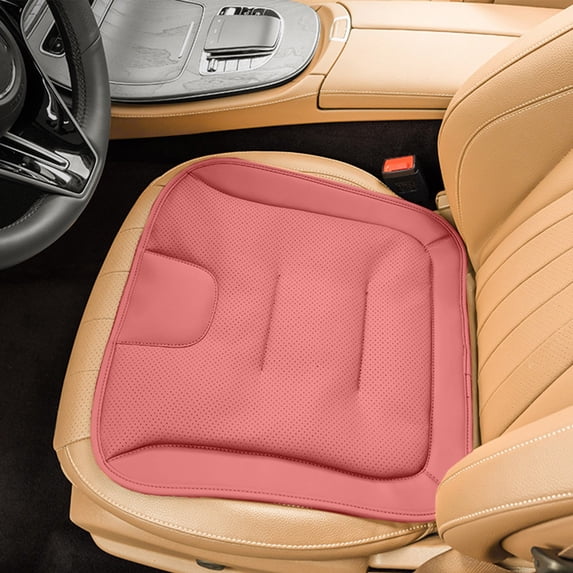 Kraoden Leather Car Seat Cushion, All Season Breathable Seat Cover with Comfortable Support, Durable Sandwich Mesh Technology for Enhanced Driving Experience