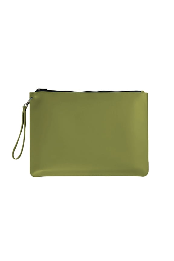 Leather Document Bag, Portable Zippered Briefcase, Large-capacity A4 Waterproof Storage File Bag for Office Use, Stylish Detachable Handle, Versatile Organizer for Documents and Travel