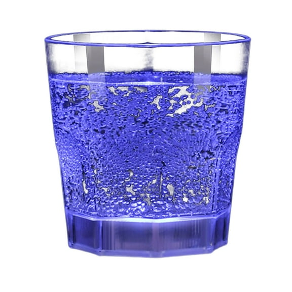 Kraoden Light Up Drinking Glasses, LED Tumbler with 8 Color Modes, Rechargeable Acrylic Cocktail Cup for Parties, Bars, and Home Use, Safe and Recyclable