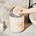 thumbnail image 1 of Kraoden Mini Desktop Trash Can, Flip Style Sanitary Bin, Small Waste Basket for Office, Dining Table, and Car, Ideal for Paper Scrap and Trash, 1 of 6