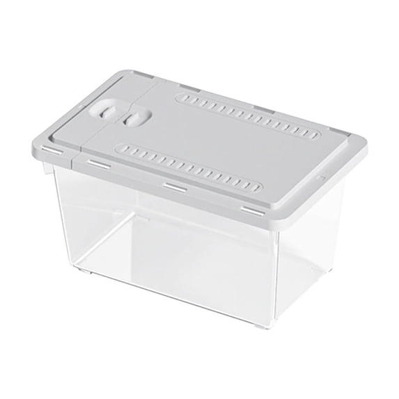 Kraoden Mini Fish Box Aquarium Isolation Box, PVC Breeding Incubator for Small Fish, Transparent Fish Tank with Adjustable Compartments, Ideal for Fry and Adult Fish Care