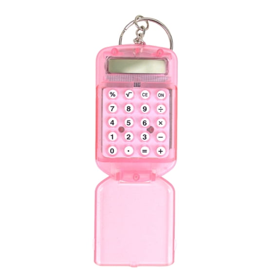 Kraoden Mini Keychain Calculator, Portable Electronic Calculator, Small Desktop Calculator, Pocket Calculator for Office, Key Ring Calculator