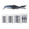 thumbnail image 1 of Kraoden Mino Fish Road Ya Bicolor Multi Fish Soft Bait Multicolor Multi Size Scissors Fish Tail False Bait Soft Bait, 1 of 2