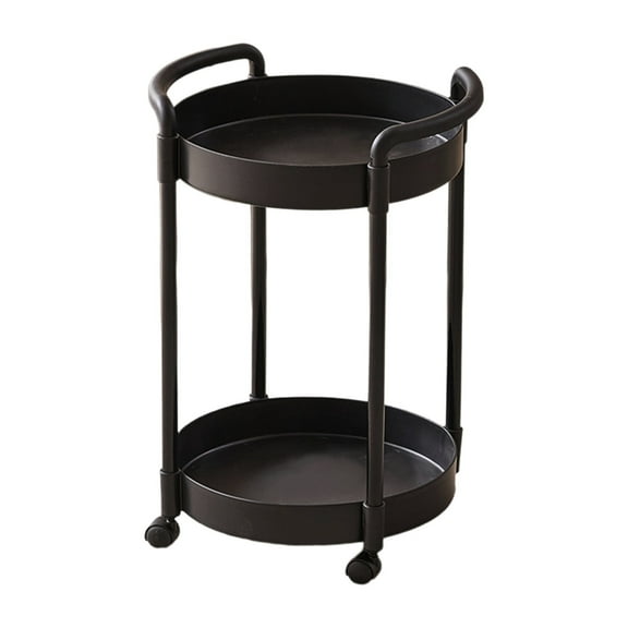 Kraoden Mobile Storage Rack Side Table Coffee Table Bedside Table Storage Cart for Bedroom Living Room Study Desk Assembly Required, Functional and Stylish Furniture