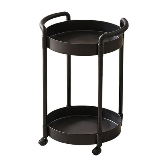 Kraoden Mobile Storage Rack Side Table Coffee Table Bedside Table Storage Cart for Bedroom Living Room Study Desk Assembly Required, Functional and Stylish Furniture