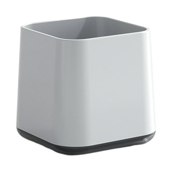 Kraoden Mouthwash Cup Toothbrush Holder for Bathroom, Compact Plastic Toothbrush Mug, Easy to Clean Oral Care Storage, Elegant Square Design for Toilets and Vanities