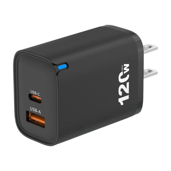 Kraoden Multi-Port Fast Charging Head for Mobile Phones, Tablets, Mice, and Headphones, USB-C and USB-A Compatible, Compact and Efficient Design, Safe and Durable Charging Solution