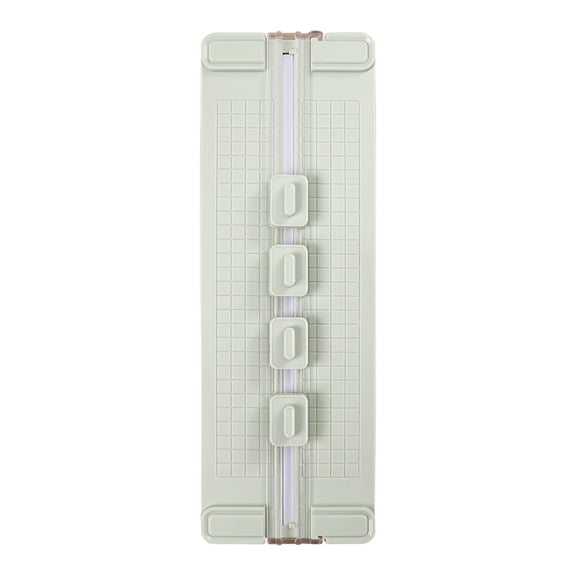 Kraoden Multifunctional A3 Manual Paper Cutter, Plastic Paper Cutting Tool with Straight, Creased, Dashed, and Wavy Cutting Heads for Office and Craft Projects