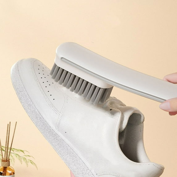 Kraoden Multifunctional Shoe Brush, Hard Bristle Cleaning Tool for Leather & Sports Shoes, Durable Plastic Handle, Easy Stain Removal, Ideal Shoe Washing Helper
