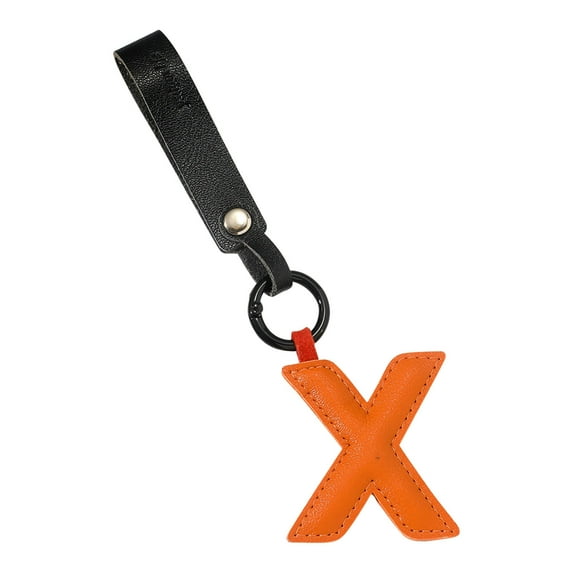 Kraoden New Leather English Letter Keychain Hanger Car Keychain Bag Accessories