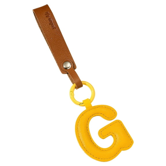 Kraoden New Leather English Letter Keychain Hanger Car Keychain Bag Accessories