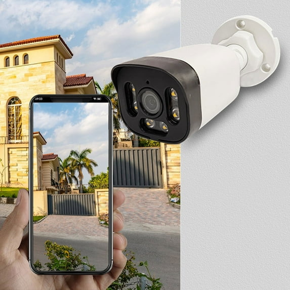 Kraoden Outdoor Surveillance Camera with Motion Detection, Humanoid Detection Alarm, Wi-Fi Security System for Home Monitoring and Night Vision