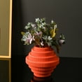 thumbnail image 1 of Kraoden Plastic Imitation Glazed Vase Decor Living Room Flower Arrangement Vase TV Cabinet Decoration Vase, 1 of 6