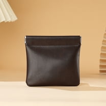 Kraoden Portable Coin Pouch with Automatic Closure, Faux Leather Organizer for Coins, Jewelry, and Small Essentials, Lightweight and Compact Design