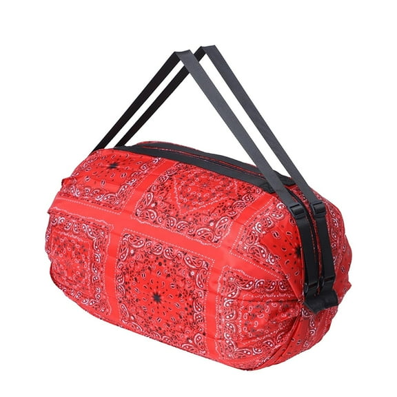 Kraoden Portable Foldable Shopping Bag Large Capacity Tote Bag for Storage Reusable Grocery Bags Travel Bag