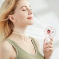 thumbnail image 1 of Kraoden Portable Handheld Rechargeable Fan, Mini Spray Mute Fan for Travel, Sports, and Dormitory, Multi-Speed Adjustable Cooling Device, Must-Have for Summer, 1 of 6
